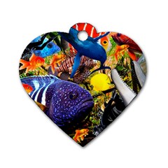 The Life Aquatic Dog Tag Heart (one Side) by impacteesstreetwearcollage