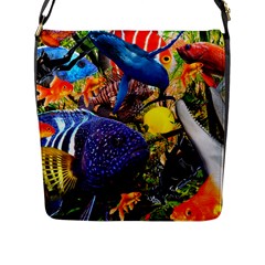 The Life Aquatic Flap Closure Messenger Bag (l) by impacteesstreetwearcollage