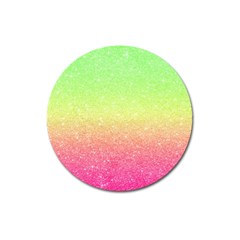 Ombre Glitter  Magnet 3  (round) by Colorfulart23