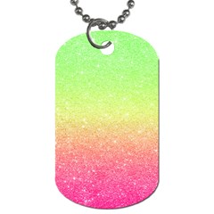 Ombre Glitter  Dog Tag (two Sides)