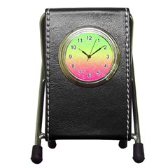 Ombre Glitter  Pen Holder Desk Clock by Colorfulart23