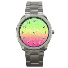 Ombre Glitter  Sport Metal Watch by Colorfulart23