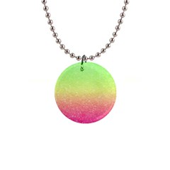 Ombre Glitter  1  Button Necklace by Colorfulart23