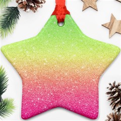 Ombre Glitter  Star Ornament (two Sides) by Colorfulart23