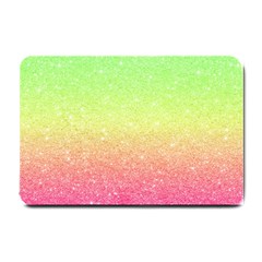 Ombre Glitter  Small Doormat  by Colorfulart23