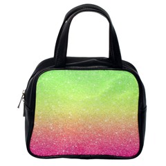 Ombre Glitter  Classic Handbag (one Side) by Colorfulart23