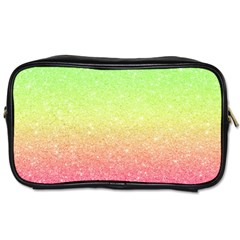 Ombre Glitter  Toiletries Bag (one Side) by Colorfulart23