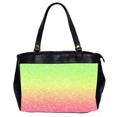 Ombre Glitter  Oversize Office Handbag (2 Sides) by Colorfulart23