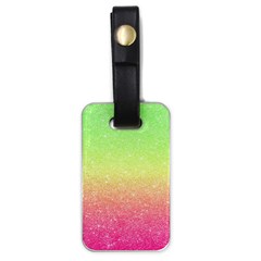 Ombre Glitter  Luggage Tag (one Side) by Colorfulart23