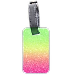 Ombre Glitter  Luggage Tag (two Sides) by Colorfulart23