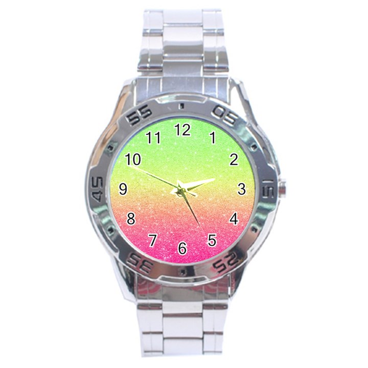 Ombre Glitter  Stainless Steel Analogue Watch