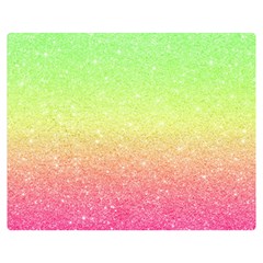 Ombre Glitter  Double Sided Flano Blanket (medium)  by Colorfulart23