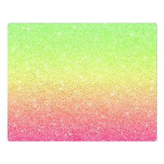 Ombre Glitter  Double Sided Flano Blanket (large)  by Colorfulart23