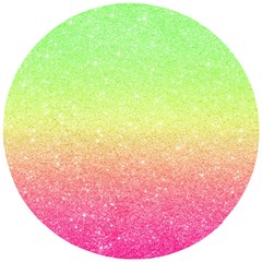 Ombre Glitter  Wooden Puzzle Round by Colorfulart23