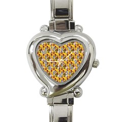 Dindollyellow Heart Italian Charm Watch by snowwhitegirl