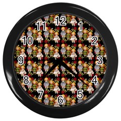 Dindollyblack Wall Clock (black) by snowwhitegirl