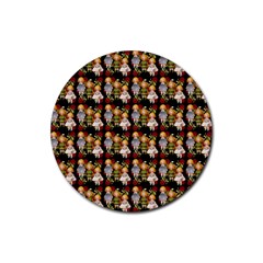 Dindollyblack Rubber Round Coaster (4 Pack)  by snowwhitegirl