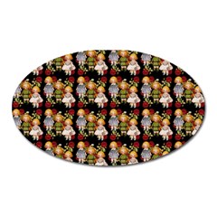 Dindollyblack Oval Magnet by snowwhitegirl