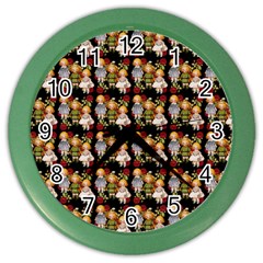 Dindollyblack Color Wall Clock by snowwhitegirl