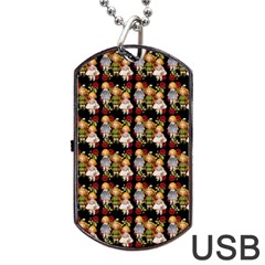 Dindollyblack Dog Tag Usb Flash (two Sides) by snowwhitegirl