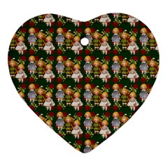 Dindollygreen Ornament (heart) by snowwhitegirl