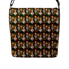 Dindollygreen Flap Closure Messenger Bag (l) by snowwhitegirl