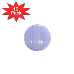 Lighblu Plaid 1  Mini Magnet (10 Pack)  by snowwhitegirl