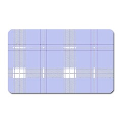 Lighblu Plaid Magnet (rectangular) by snowwhitegirl