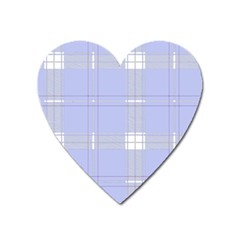 Lighblu Plaid Heart Magnet by snowwhitegirl