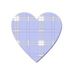 Lighblu Plaid Heart Magnet Front