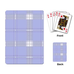 Lighblu Plaid Playing Cards Single Design (rectangle)