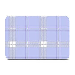 Lighblu Plaid Plate Mats by snowwhitegirl