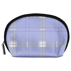 Lighblu Plaid Accessory Pouch (large) by snowwhitegirl