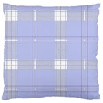 Lighblu Plaid Large Flano Cushion Case (Two Sides) Front