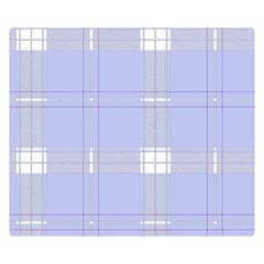 Lighblu Plaid Double Sided Flano Blanket (small)  by snowwhitegirl