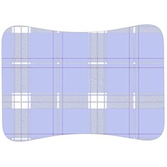 Lighblu Plaid Velour Seat Head Rest Cushion by snowwhitegirl