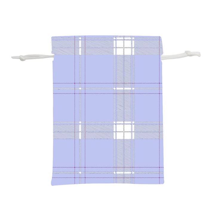 Lighblu Plaid Lightweight Drawstring Pouch (S)