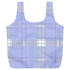 Lighblu Plaid Full Print Recycle Bag (xxl) by snowwhitegirl