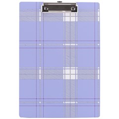 Lighblu Plaid A4 Clipboard by snowwhitegirl