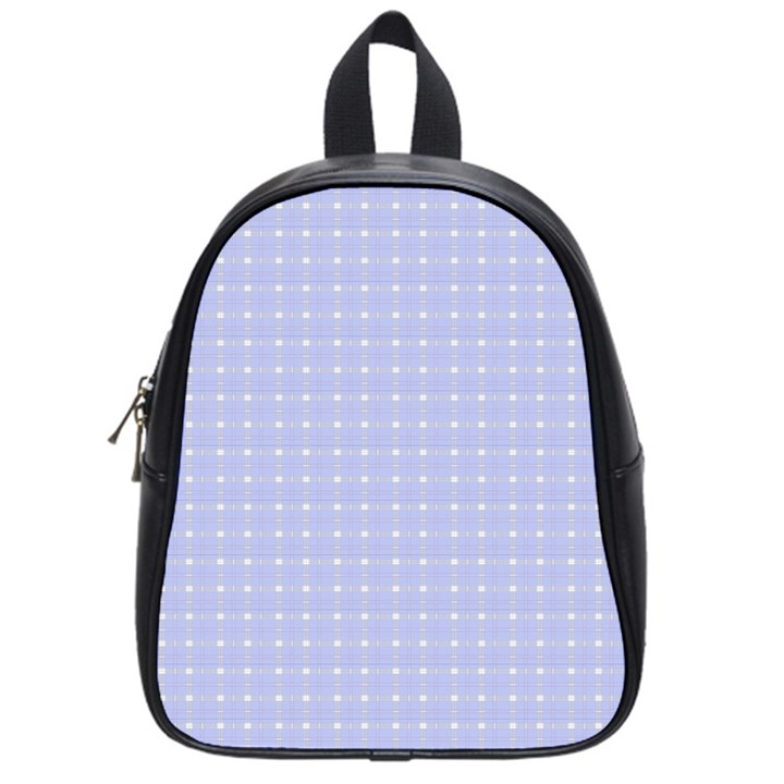 Lighblu Plaid Small School Bag (Small)