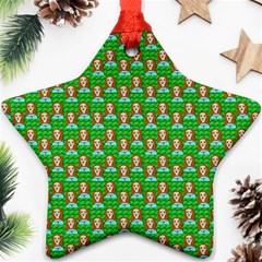 Girl Green Ornament (star)