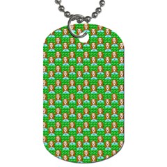 Girl Green Dog Tag (two Sides)