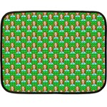 Girl Green Double Sided Fleece Blanket (Mini)  35 x27  Blanket Front