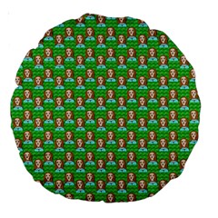 Girl Green Large 18  Premium Round Cushions