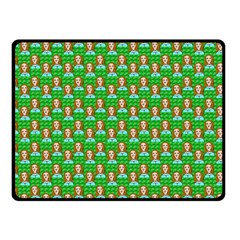 Girl Green Double Sided Fleece Blanket (small)  by snowwhitegirl