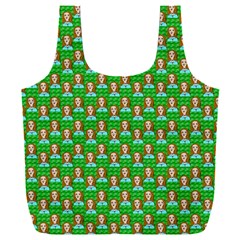 Girl Green Full Print Recycle Bag (xxl) by snowwhitegirl