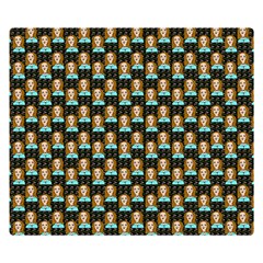 Girl Black Double Sided Flano Blanket (small)  by snowwhitegirl