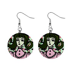 Wicked Witch Wall Mini Button Earrings by snowwhitegirl