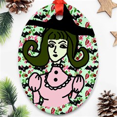 Wicked Witch Wall Oval Ornament (two Sides)