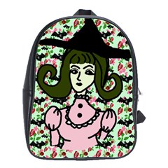 Wicked Witch Wall School Bag (large) by snowwhitegirl